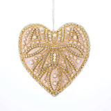Decoration Pale Pink Crystal Heart