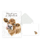 Wrendale Thank you so moooooch card and envelope 8pk